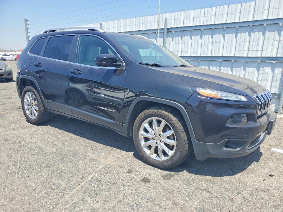 2015 Jeep Cherokee VIN 1C4PJMDS2FW699099 COPART salvage auction — FRONT END, Ca - Salvage Certificate, sold $1,200 on 2026-07-02 (photo 4)