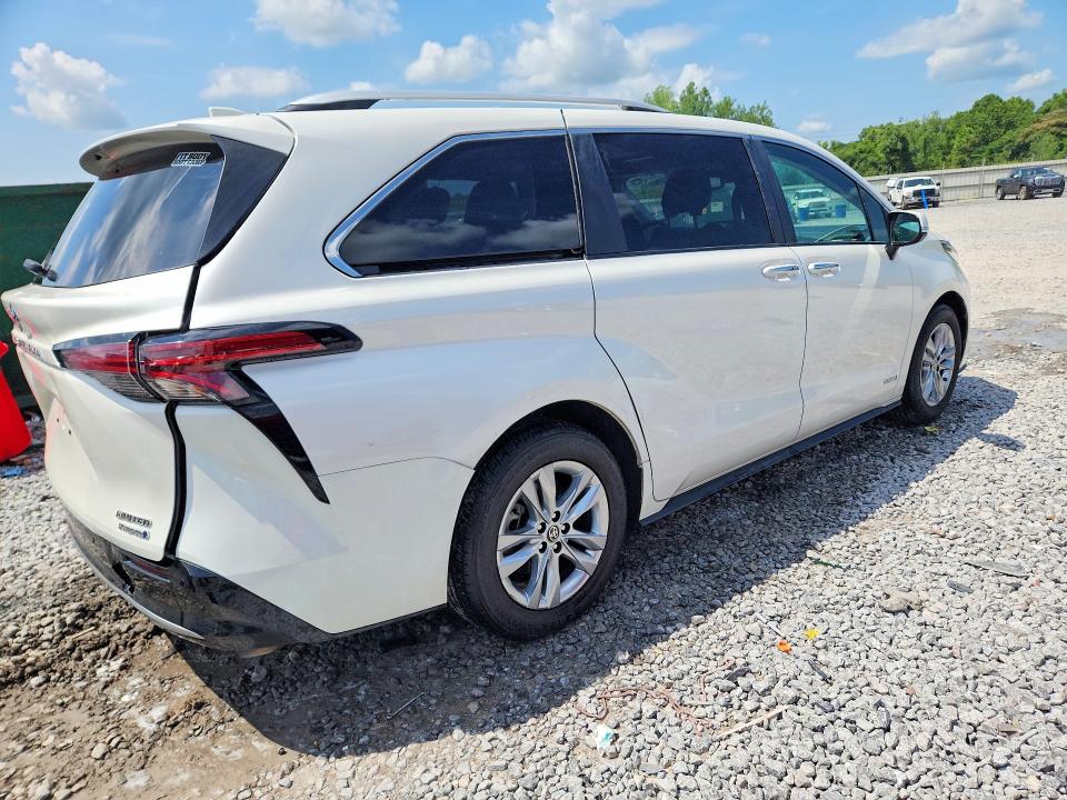 2021 Toyota Sienna VIN 5TDZRKEC8MS019927 COPART salvage auction — REAR END, AL - CERT OF TITLE-SALVAGE TITLE, sold $7,600 on 2026-07-28 (photo 3)