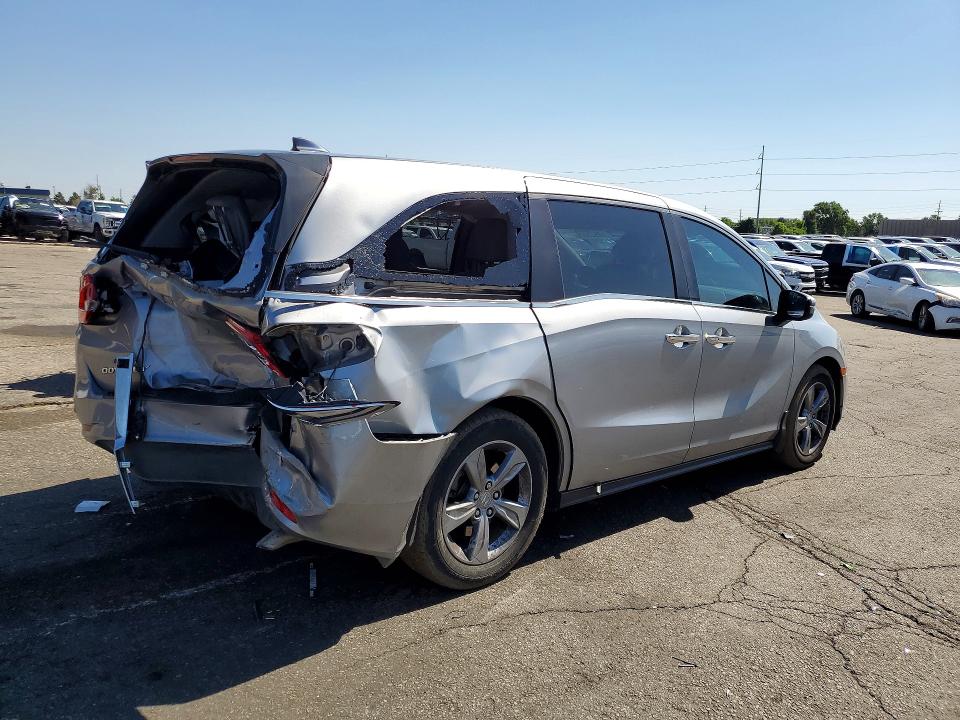 2019 Honda Odyssey VIN 5FNRL6H79KB006998 COPART salvage auction — REAR END, Co - Public - Salvage Title, sold $275 on 2026-07-28 (photo 3)