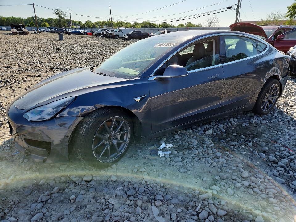 2019 Tesla Model 3 VIN 5YJ3E1EA0KF411215 COPART salvage auction — ALL OVER, Nj - Cert Of Title-Salvage, sold $3,250 on 2026-07-06 (photo 1)