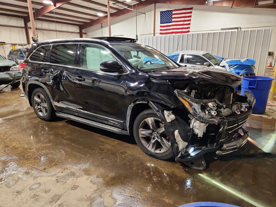 2019 Toyota Highlander VIN 5TDDZRFH5KS716336 COPART salvage auction — FRONT END, Pa - Certificate Of Salvage, sold $6,400 on 2026-07-14 (photo 4)