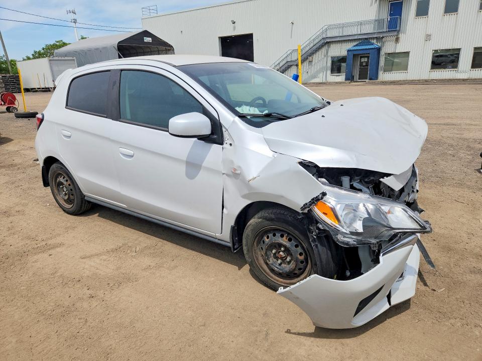 2024 Mitsubishi Mirage VIN ML32AUHJXRH039383 COPART salvage auction — FRONT END, QC - GRAVEMENT ACCIDENTE, sold $950 on 2026-07-14 (photo 4)