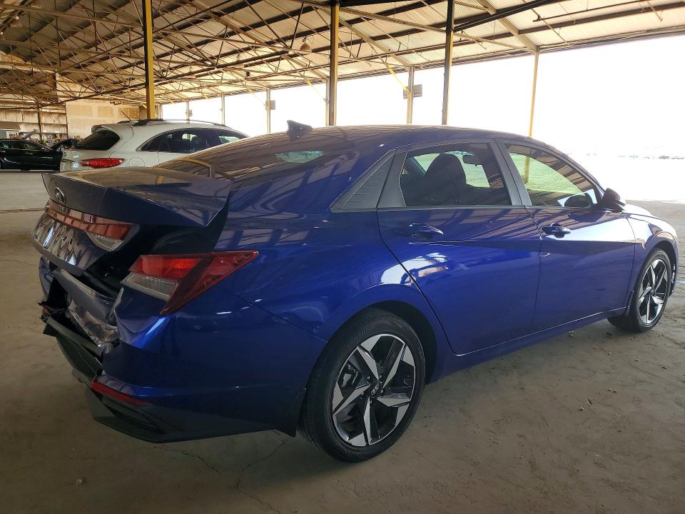 2023 Hyundai Elantra VIN KMHLS4AG6PU591783 COPART salvage auction — REAR END, AZ - CERT OF TITLE - SALVAGE, sold $6,300 on 2026-07-27 (photo 3)