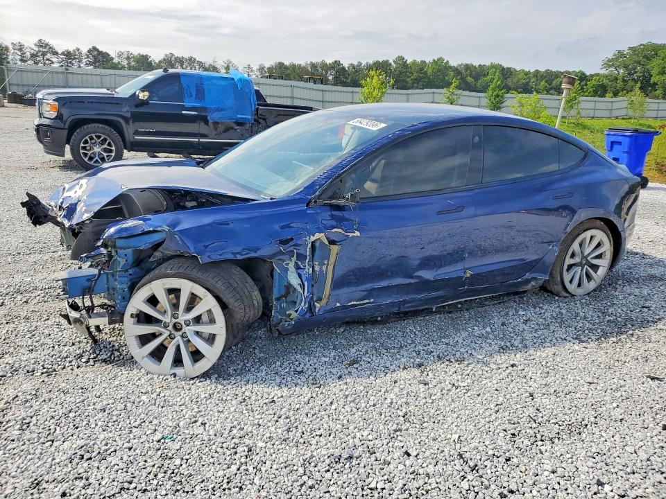 2022 Tesla Model 3 VIN 5YJ3E1EB8NF192632 COPART salvage auction — FRONT END, Ga - Cert Of Title-Salvage, sold $2,500 on 2026-07-20 (photo 1)