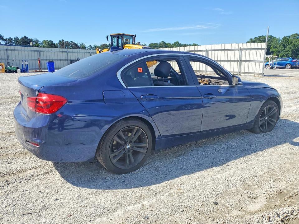 2017 BMW 3 series VIN WBA8B9G53HNU49915 COPART salvage auction — INTERIOR BURN, Ga - Cert Of Title-Salvage, sold $675 on 2026-07-13 (photo 3)