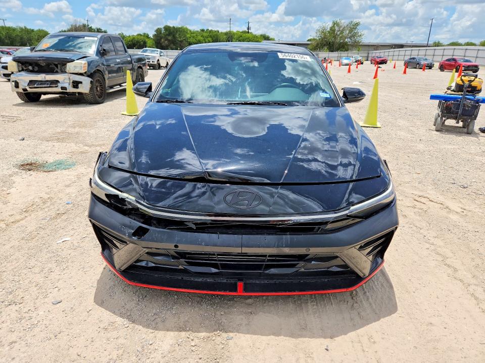 2025 Hyundai Elantra VIN KMHLW4DK6SU032005 COPART salvage auction — REAR END, TX - SALVAGE VEHICLE TITLE, sold $6,700 on 2026-07-30 (photo 5)