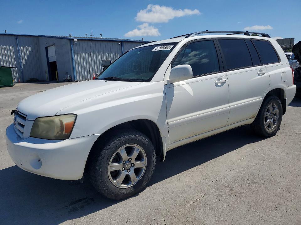 2005 Toyota Highlander VIN JTEGP21A850070653 COPART salvage auction — SIDE, Ok - Cert Of Title-Salvage, sold $675 on 2026-07-06 (photo 1)