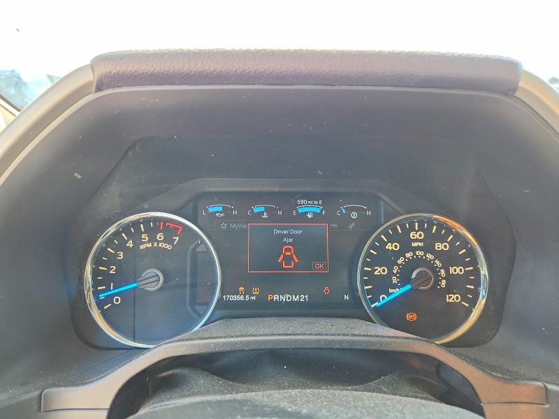 2016 Ford F-150 VIN 1FTEW1CG0GKF08292 COPART salvage auction — FRONT END, Tx - Salvage Vehicle Title, sold $5,900 on 2026-07-23 (photo 9)