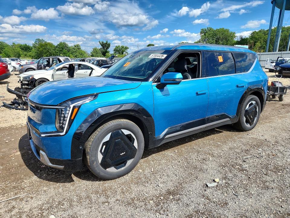 2024 Kia Ev9 VIN KNDADFS59R6033027 COPART salvage auction — HAIL, Il - Salvage Certificate, sold $7,000 on 2026-07-29 (photo 1)