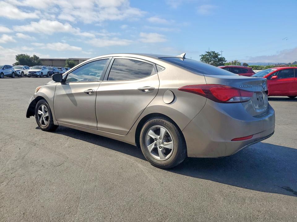 2014 Hyundai VIN 5NPDH4AE9EH524964 COPART salvage auction — FRONT END, Ca - Salvage Certificate, sold $675 on 2026-07-02 (photo 2)