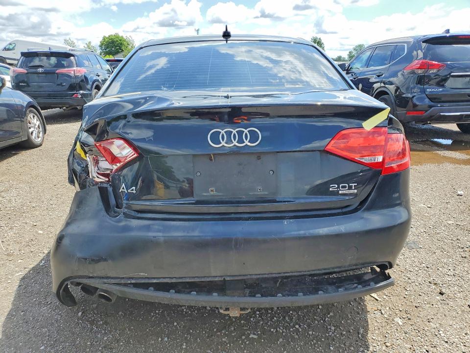 2011 Audi A4 VIN WAUBFAFL0BN020427 COPART salvage auction — REAR END, On - Permit Salvage, sold $475 on 2026-07-09 (photo 6)