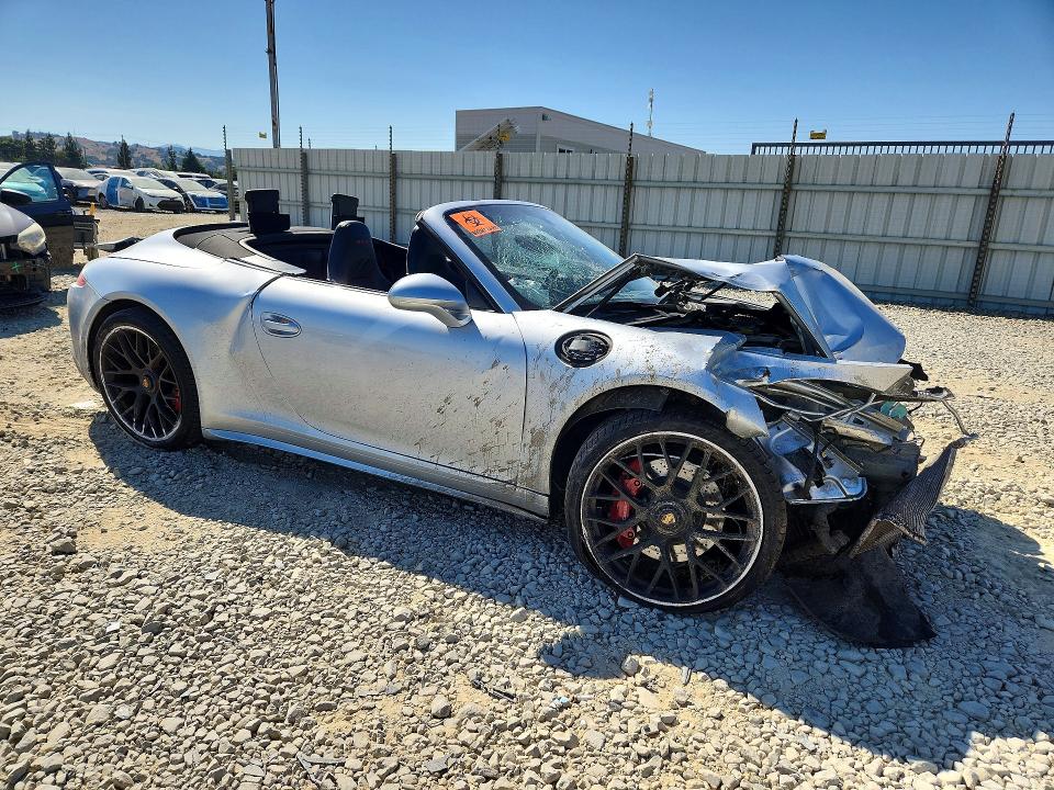 2015 Porsche 911 VIN WP0CB2A92FS154500 COPART salvage auction — FRONT END, Ca - Salvage Certificate, sold $5,700 on 2026-08-18 (photo 4)