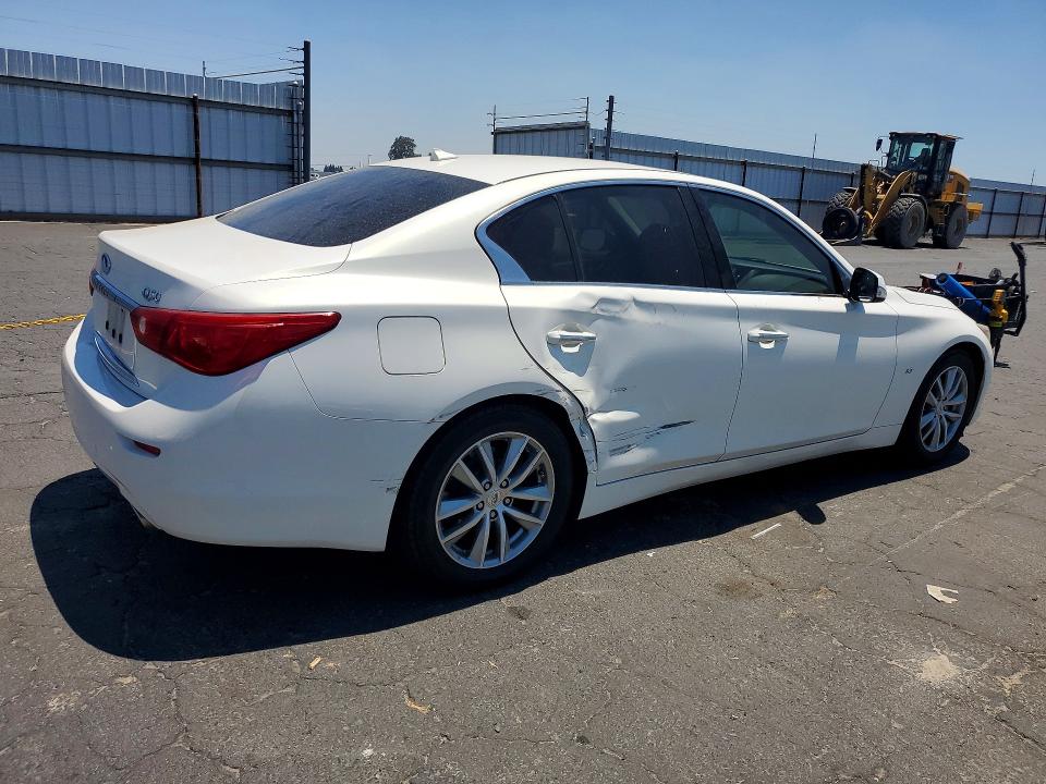 2015 Infiniti VIN JN1BV7AP3FM333392 COPART salvage auction — SIDE, Ca - Salvage Certificate, sold $550 on 2026-07-30 (photo 3)