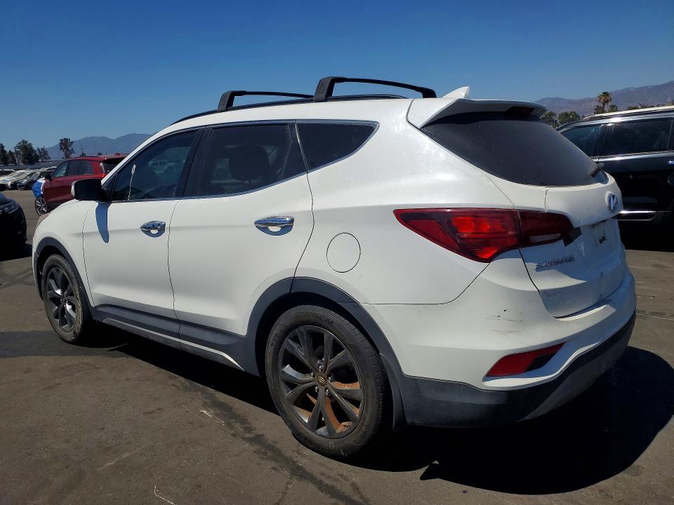 2017 Hyundai Santa fe VIN 5XYZW4LA7HG447688 COPART salvage auction — FRONT END, Ca - Salvage Certificate, sold $2,900 on 2026-07-08 (photo 2)