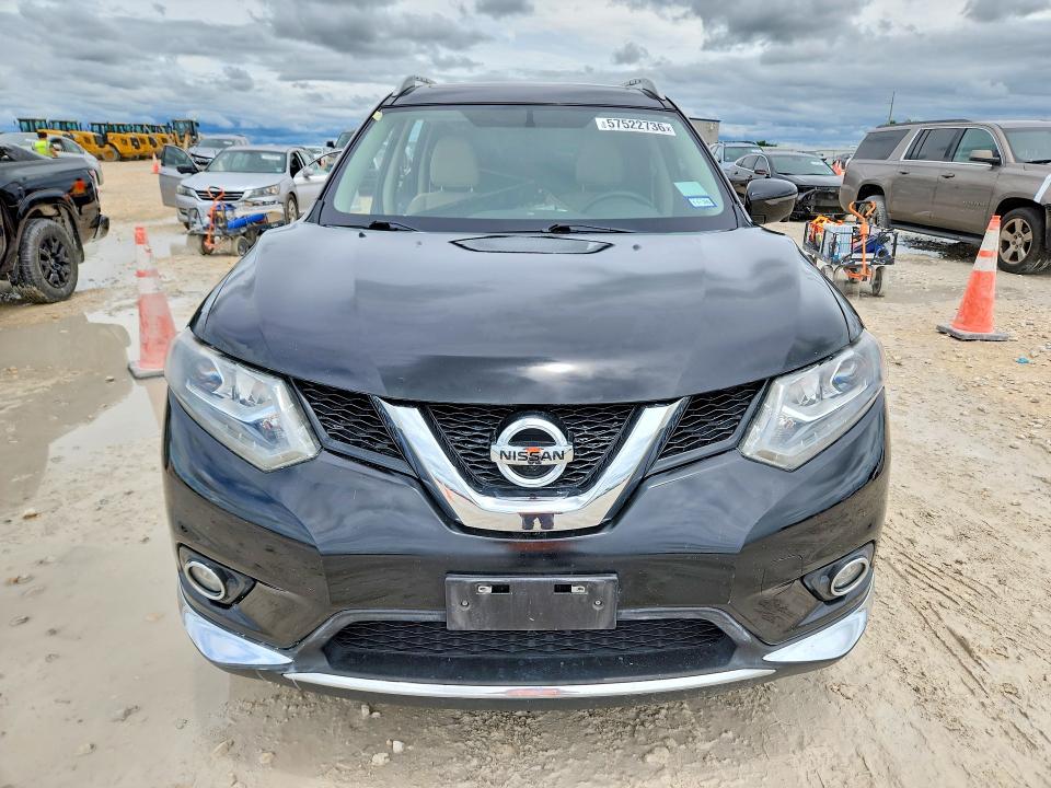2016 Nissan Rogue VIN 5N1AT2MT2GC763069 COPART salvage auction — SIDE, Tx - Salvage Vehicle Title, sold $3,700 on 2026-07-09 (photo 5)