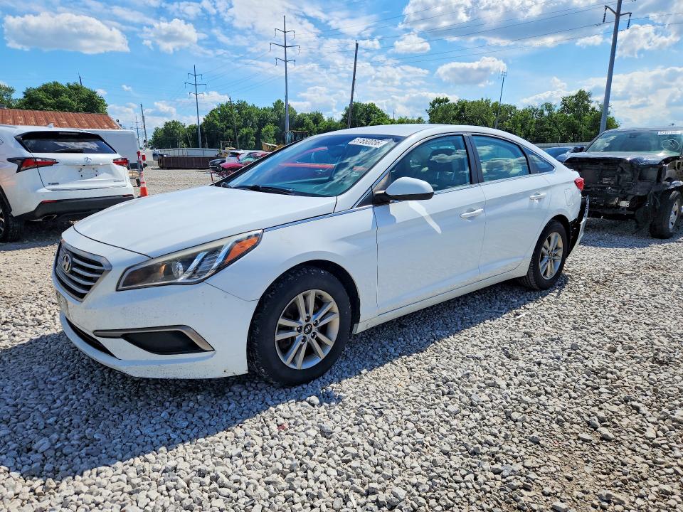 2016 Hyundai Sonata VIN 5NPE24AF2GH314255 COPART salvage auction — REAR END, OH - CERT OF TITLE-SALVAGE, sold $500 on 2026-07-02 (photo 1)