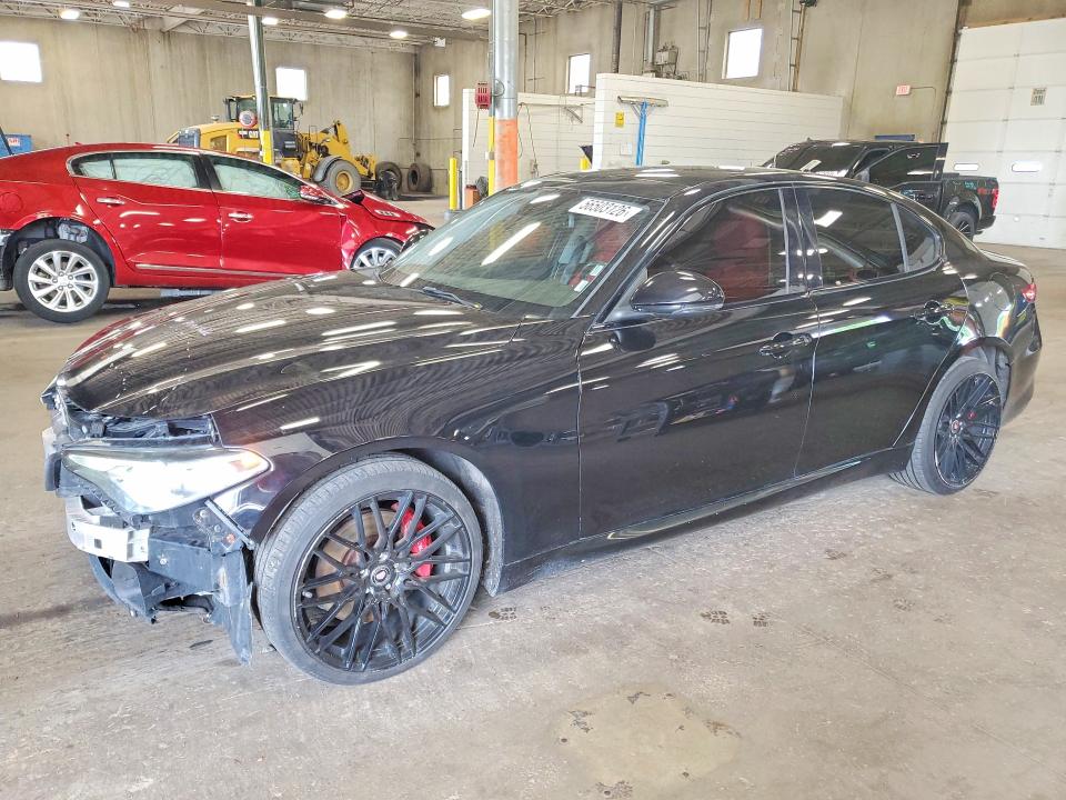 2017 Alfa romeo Giulia VIN ZARFAEDNXH7555976 COPART salvage auction — FRONT END, Mn - Cert Of Title-Salvage, sold $4,350 on 2026-07-14 (photo 1)