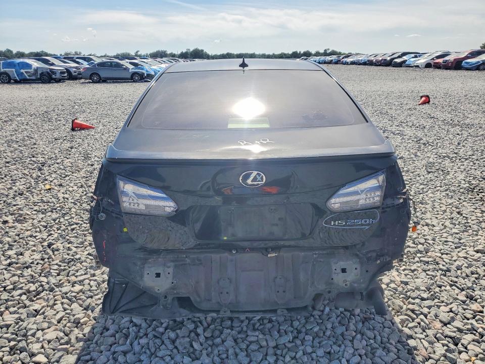 2011 Lexus Hs VIN JTHBB1BA4B2047116 COPART salvage auction — REAR END, Fl - Cert Of Title Slvg Rebuildable, sold $650 on 2026-07-10 (photo 6)