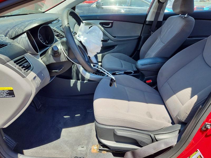 2016 Hyundai Elantra VIN KMHDH4AE1GU652135 COPART salvage auction — ROLLOVER, Pa - Certificate Of Salvage, sold $950 on 2026-07-17 (photo 7)