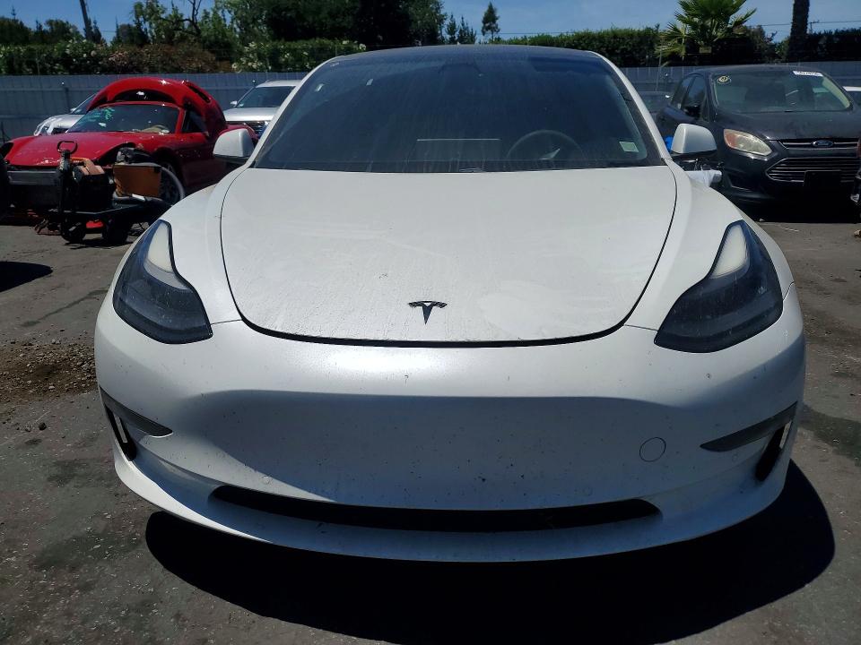2021 Tesla Model 3 VIN 5YJ3E1EB7MF928474 COPART salvage auction — REAR END, Ca - Salvage Certificate, sold $60 on 2026-07-28 (photo 5)