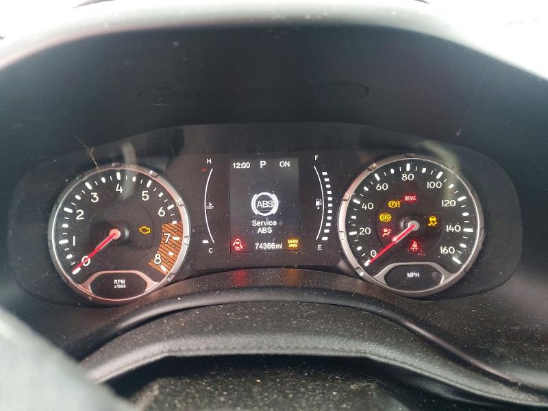 2020 Jeep Renegade VIN ZACNJBBB9LPL87561 COPART salvage auction — SIDE, RI - SALVAGE CERTIFICATE OF TITLE, sold $1,100 on 2026-08-04 (photo 9)