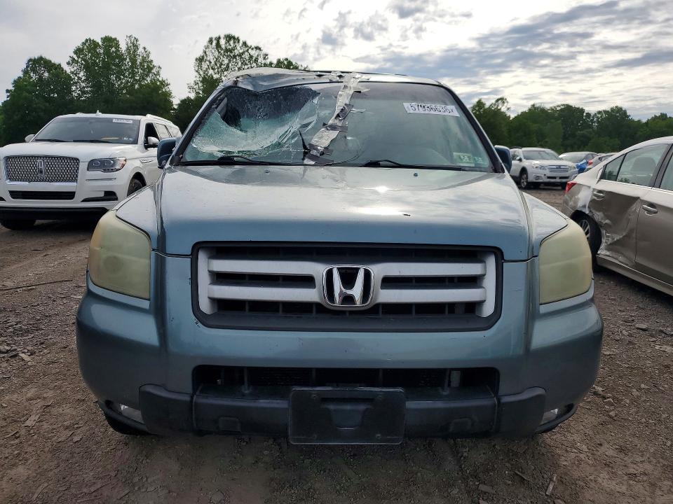 2006 Honda Pilot VIN 2HKYF18706H535608 COPART salvage auction — ROOF, Pa - Certificate Of Salvage, sold $575 on 2026-08-02 (photo 5)