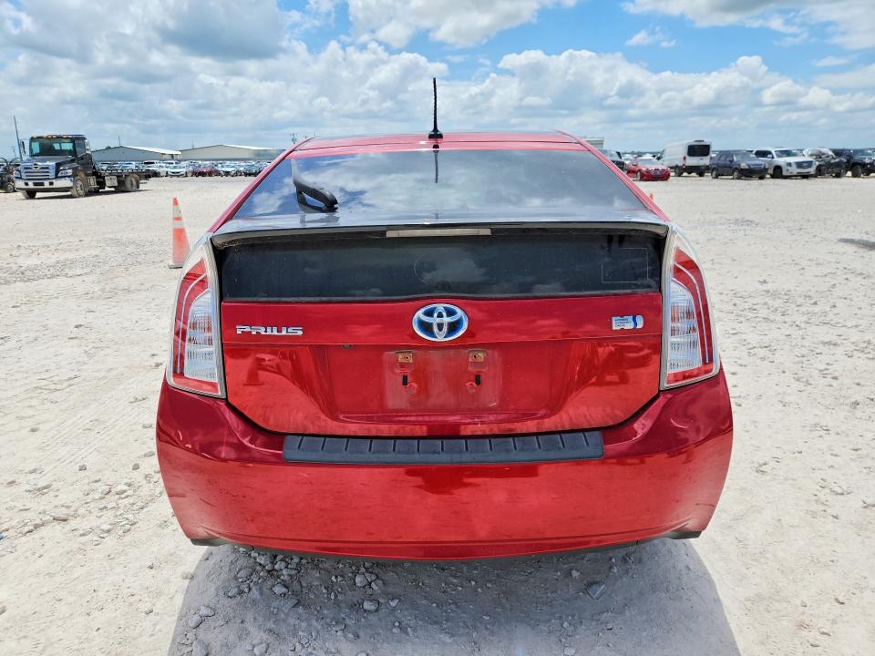 2015 Toyota Prius VIN JTDKN3DU3F1906557 COPART salvage auction — FRONT END, Tx - Salvage Vehicle Title, sold $2,600 on 2026-08-13 (photo 6)