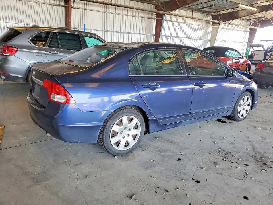 2010 Honda Civic VIN 2HGFA1F52AH588143 COPART salvage auction — ROOF, CA - SALVAGE CERTIFICATE, sold $825 on 2026-07-09 (photo 3)