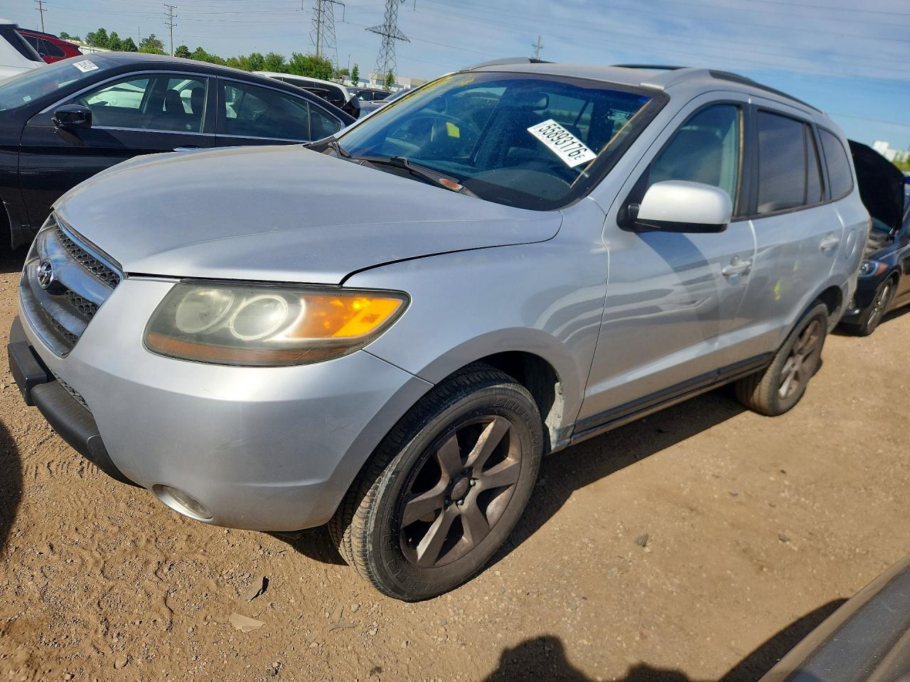 2007 Hyundai Santa Fe VIN 5NMSH13E67H018544 COPART salvage auction — Front End, WV - SALVAGE CERTIFICATE, sold $1,050 on 2026-06-25 (photo 1)