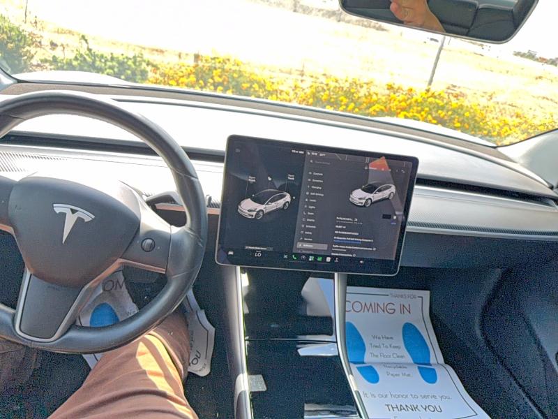 2019 Tesla Model 3 VIN 5YJ3E1EA0KF431223 COPART salvage auction — DAMAGE HISTORY, Ca - Dlr/Dis/Exp Only Salvage Title (P), sold $5,000 on 2026-07-04 (photo 9)