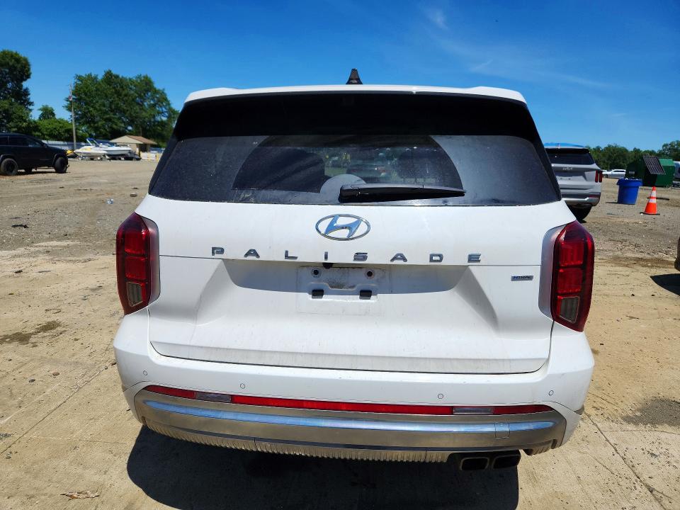 2024 Hyundai Palisade VIN KM8R7DGE5RU648950 COPART salvage auction — UNDERCARRIAGE, Nj - Cert Of Title-Salvage, sold $17,800 on 2026-07-13 (photo 6)