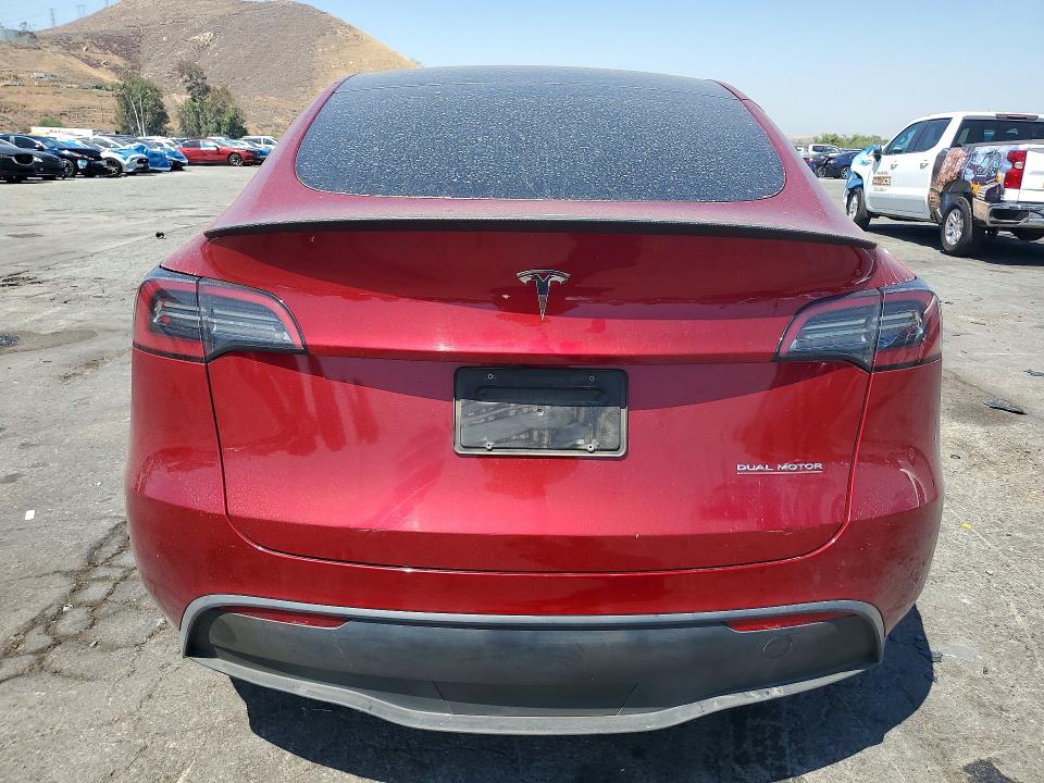 2024 Tesla Model y VIN 7SAYGDEFXRF058802 COPART salvage auction — FRONT END, Ca - Salvage Certificate, sold $12,200 on 2026-07-30 (photo 6)