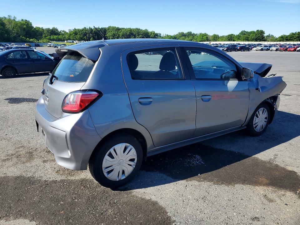 2021 Mitsubishi Mirage VIN ML32AUHJ0MH014338 COPART salvage auction — FRONT END, Pa - Certificate Of Salvage, sold $500 on 2026-07-14 (photo 3)