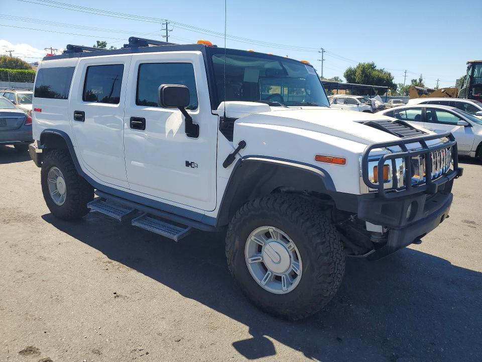 2005 Hummer H2 VIN 5GRGN23U25H101204 COPART salvage auction — REAR END, Ca - Salvage Certificate, sold $14,300 on 2026-07-14 (photo 4)