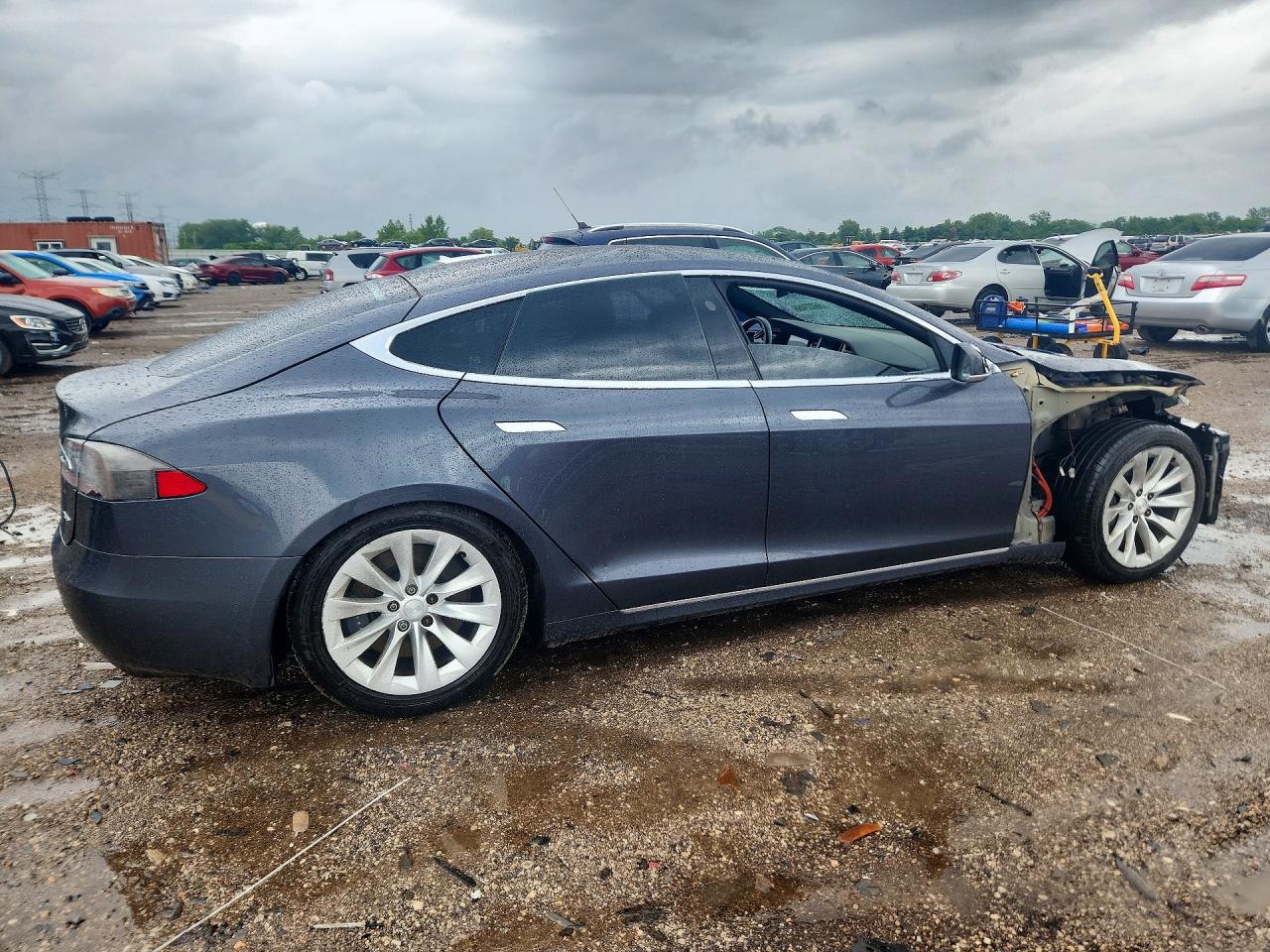 2018 Tesla Model S VIN 5YJSA1E22JF274549 COPART salvage auction — Front End, IL - SALVAGE CERTIFICATE, sold $3,350 on 2026-07-09 (photo 3)
