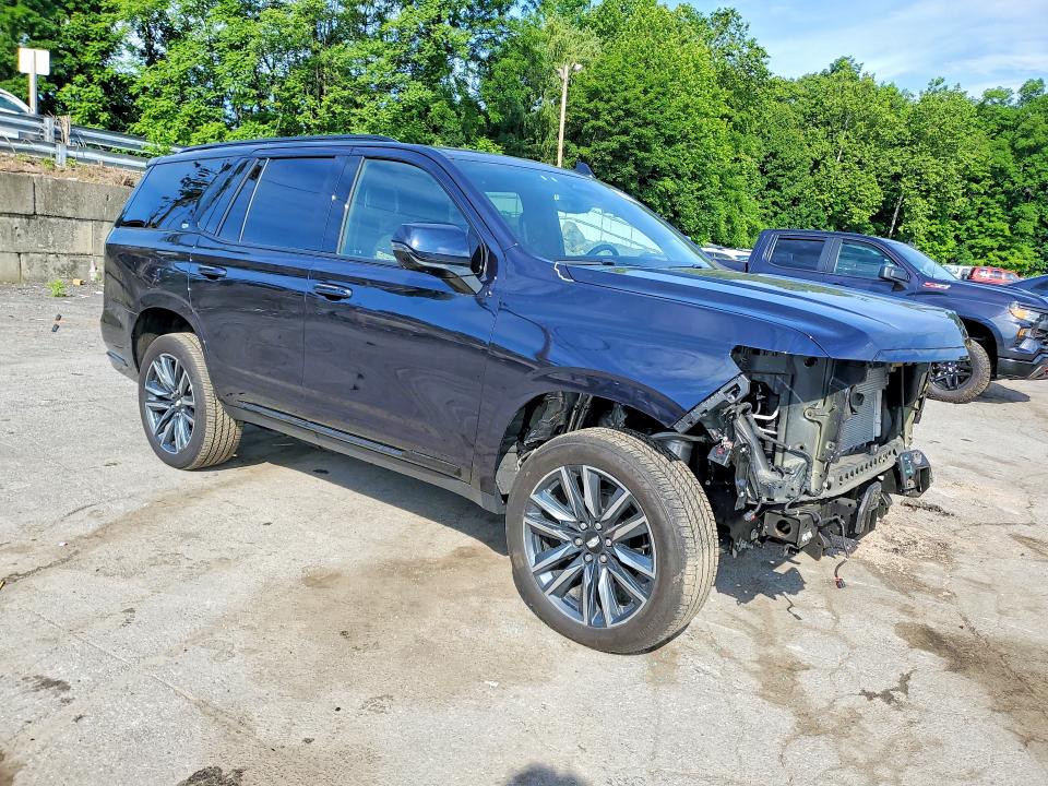 2024 Cadillac Escalade VIN 1GYS4GKL9RR269159 COPART salvage auction — FRONT END, Ny - Mv-907A Salvage Certificate, sold $14,000 on 2026-07-30 (photo 4)