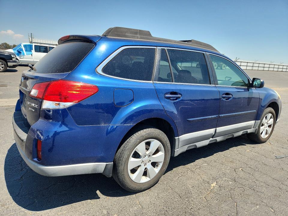 2011 Subaru Outback VIN 4S4BRBCC0B3336289 COPART salvage auction — STRIPPED, Ca - Salvage Certificate, sold $350 on 2026-07-02 (photo 3)