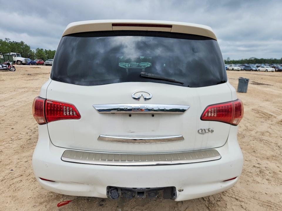 2011 Infiniti Qx56 VIN JN8AZ2NF9B9500017 COPART salvage auction — FRONT END, Fl - Certificate Of Destruction, sold $1,650 on 2026-07-10 (photo 6)