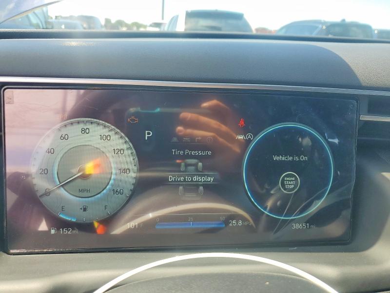 2024 Hyundai Tucson VIN KM8JF3DE5RU308714 COPART salvage auction — FRONT END, Oh - Cert Of Title-Salvage, sold $6,900 on 2026-07-08 (photo 9)