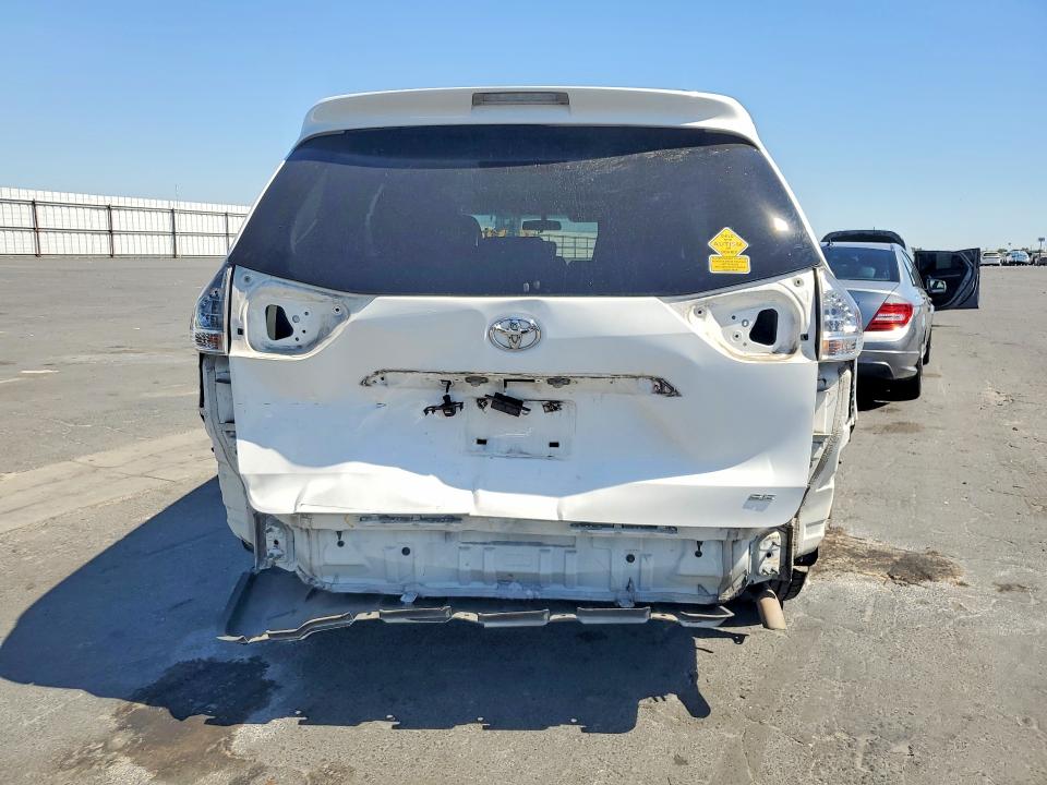 2011 Toyota Sienna VIN 5TDXK3DC8BS067850 COPART salvage auction — REAR END, Ca - Salvage Certificate, sold $5,100 on 2026-07-27 (photo 6)