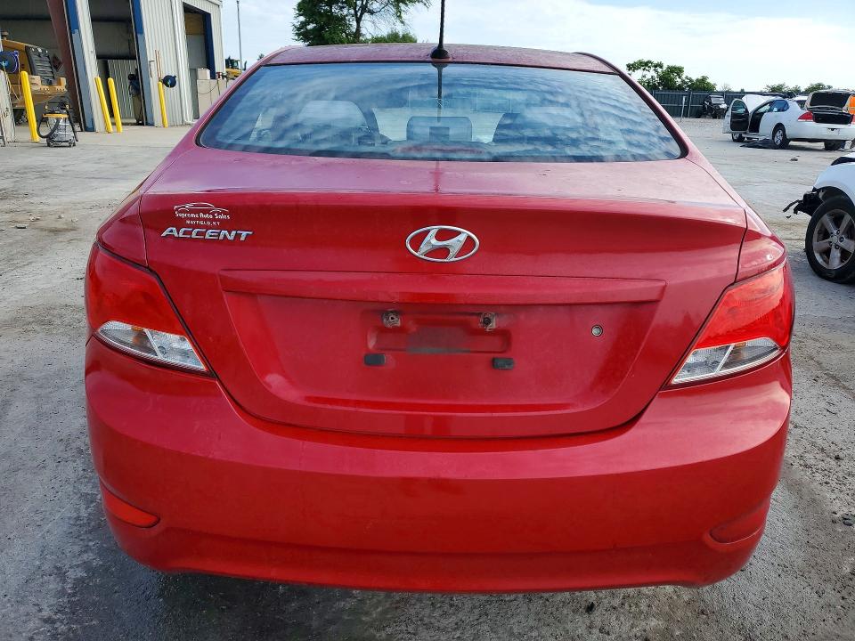 2015 Hyundai Accent VIN KMHCT4AE3FU936164 COPART salvage auction — FRONT END, KY - CERT OF TITLE-SALVAGE, sold $575 on 2026-07-27 (photo 6)