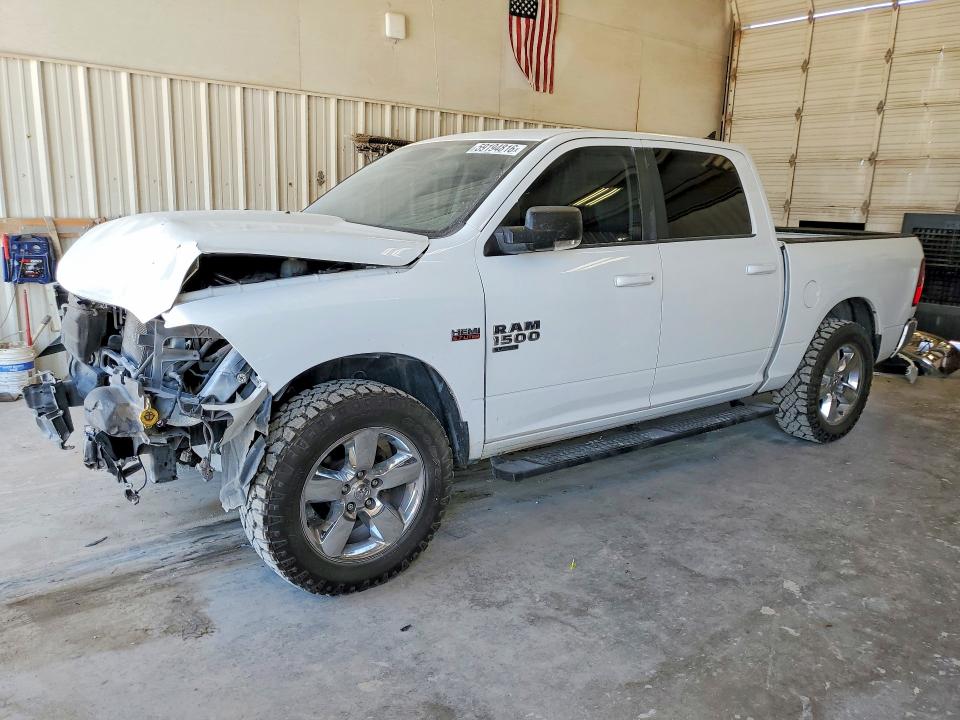 2019 Ram 1500 VIN 1C6RR6LT5KS529500 COPART salvage auction — FRONT END, Tx - Salvage Vehicle Title, sold $3,500 on 2026-08-14 (photo 1)