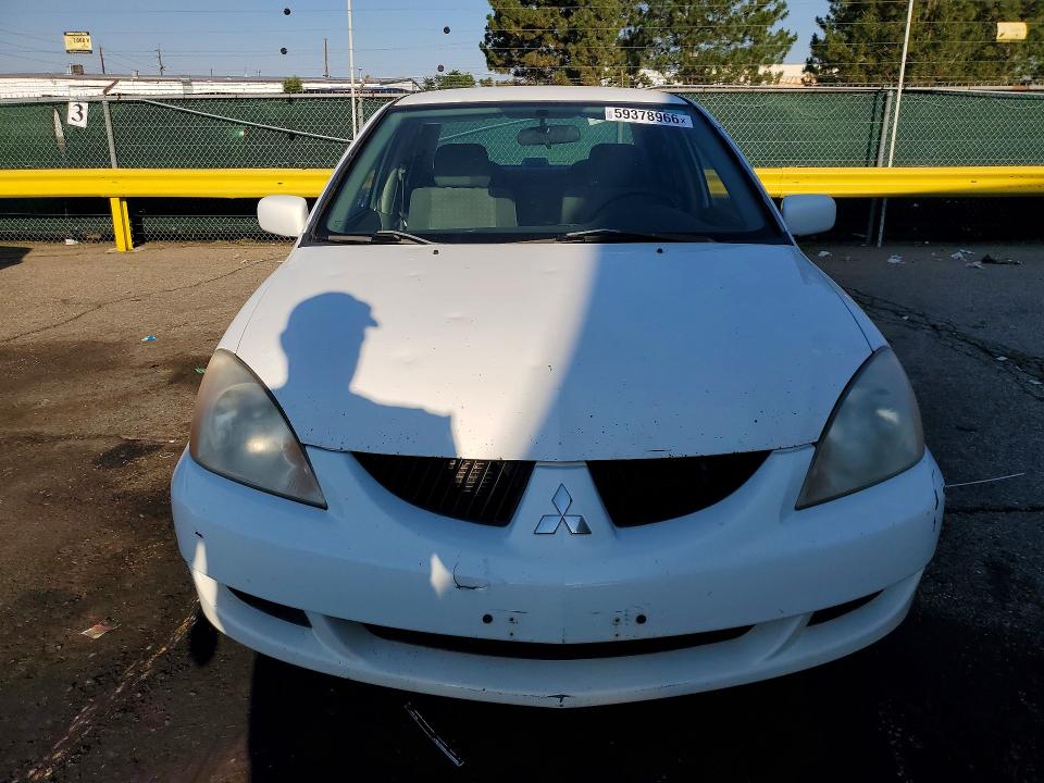 2005 Mitsubishi Lancer VIN JA3AJ26E35U053872 COPART salvage auction — HAIL, Co - Dis/Dlr/Exp Only Clean Title, sold $250 on 2026-07-09 (photo 5)