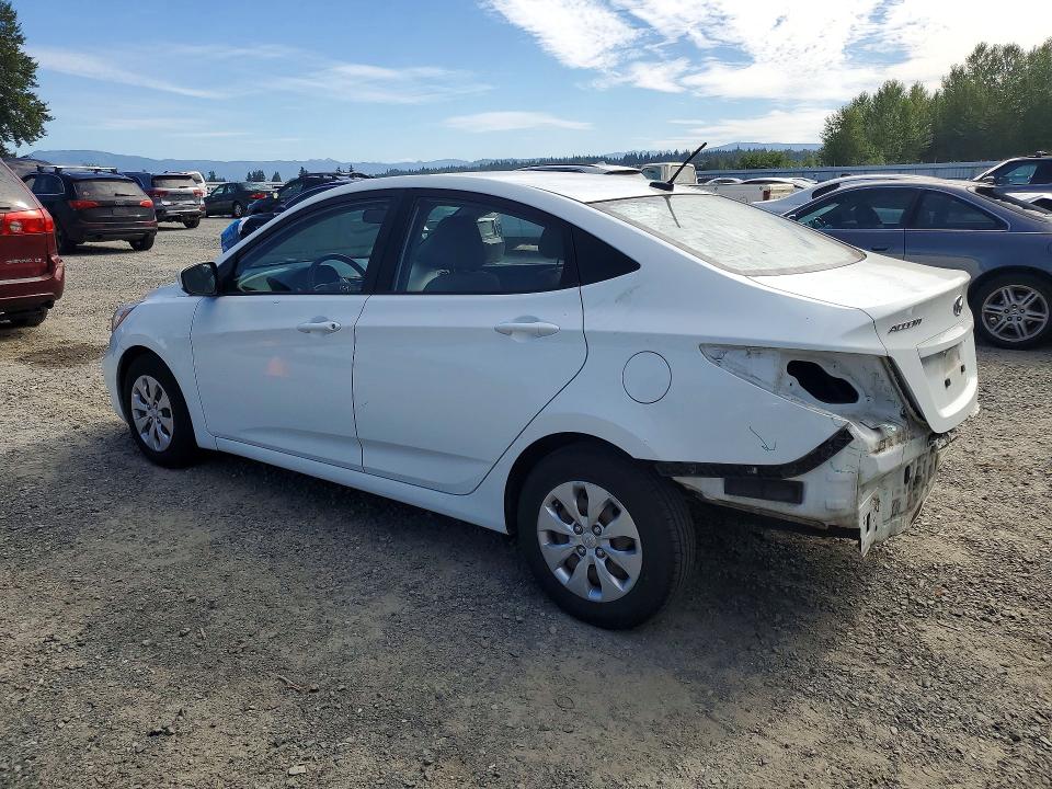 2016 Hyundai Accent VIN KMHCT4AE3GU091138 COPART salvage auction — REAR END, Wa - Bill Of Sale, sold $425 on 2026-07-27 (photo 2)
