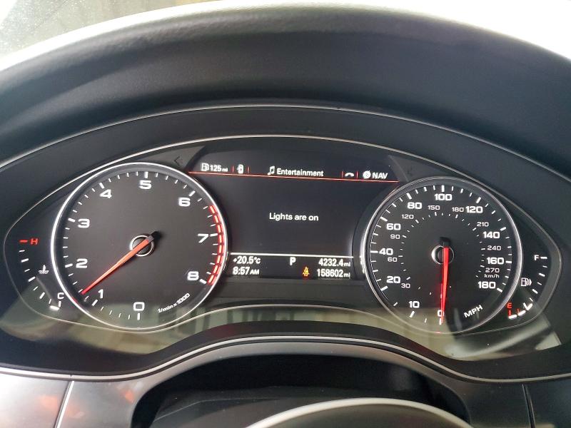 2012 Audi A6 VIN WAUGGAFC9CN127402 COPART salvage auction — REAR END, Ga - Cert Of Title-Salvage, sold $1,550 on 2026-07-30 (photo 9)