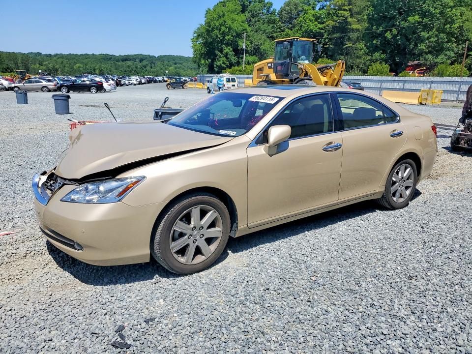 2008 Lexus ES VIN JTHBJ46G382214755 COPART salvage auction — FRONT END, Nc - Salvage Certificate Of Title, sold $1,350 on 2026-07-16 (photo 1)