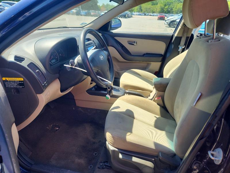 2010 Hyundai Elantra VIN KMHDU4AD3AU886657 COPART salvage auction — FRONT END, Ri - Salvage Certificate Of Title, sold $475 on 2026-07-09 (photo 7)
