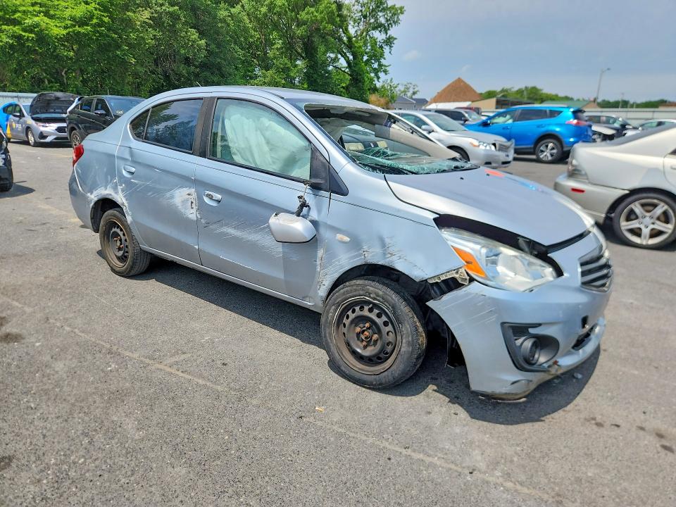 2017 Mitsubishi Mirage VIN ML32F3FJ3HHF15330 COPART salvage auction — ROLLOVER, Nj - Cert Of Title-Salvage, sold $400 on 2026-07-14 (photo 4)