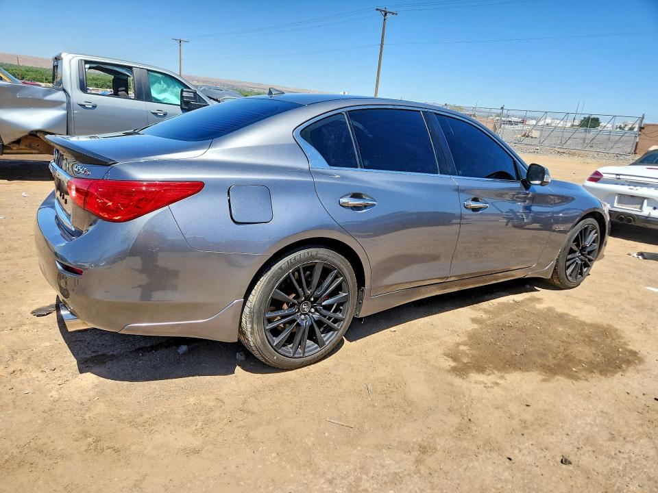2017 Infiniti Q50 VIN JN1FV7AR7HM870854 COPART salvage auction — ENGINE BURN, Nm - Cert Of Title-Salvage, sold $2,650 on 2026-08-24 (photo 3)