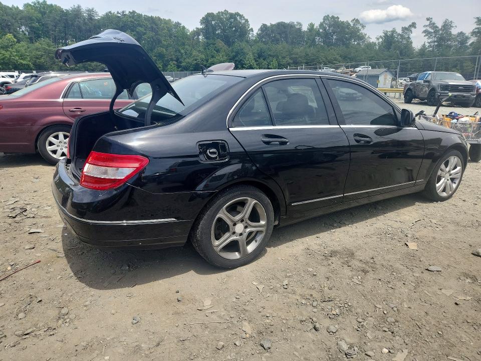 2009 Mercedes-benz C class VIN WDDGF81X09R044893 COPART salvage auction — REAR END, MD - CERT OF SALVAGE < 75% DAMAGE, sold $425 on 2026-07-17 (photo 3)